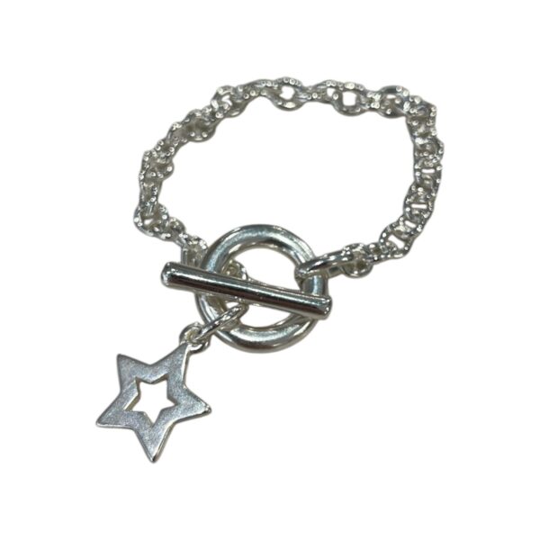 Bracelet étoile en plaqué argent Scudo